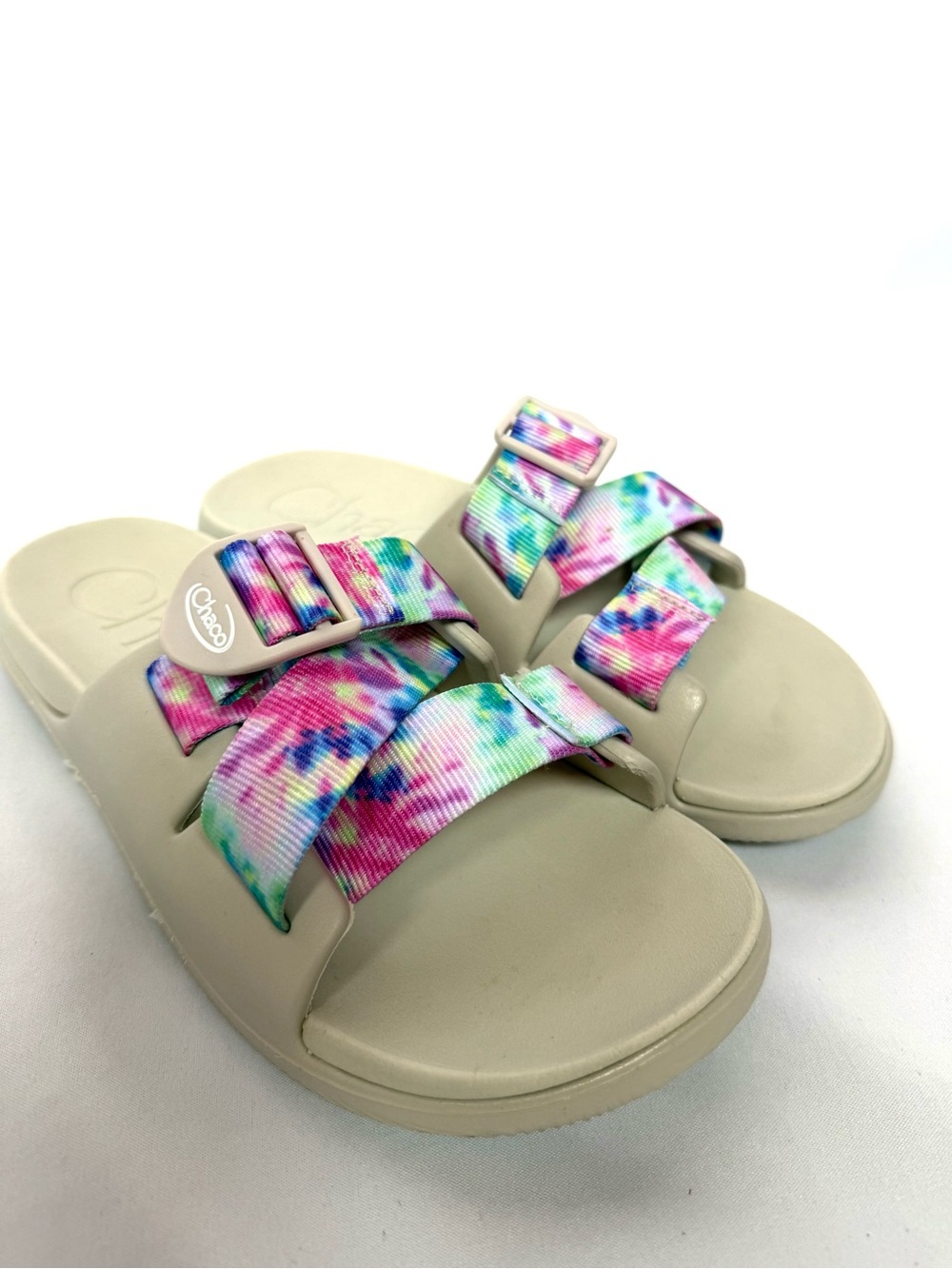 Chaco Chillos Slide Sandals Tie Dye Strappy Comfort Size 7